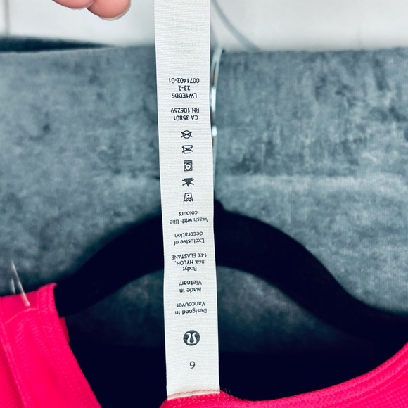 NWT lululemon athletica High Ventilation Running Tank Top in sz 6 - Lip Gloss - Picture 9 of 14